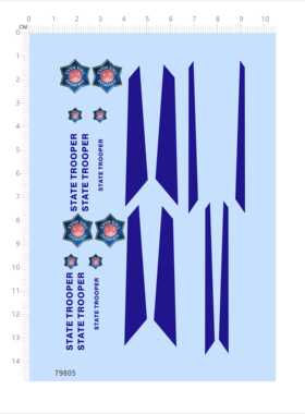 79805 state trooper arkansas比例模型车1/24美国警车玩具车2404