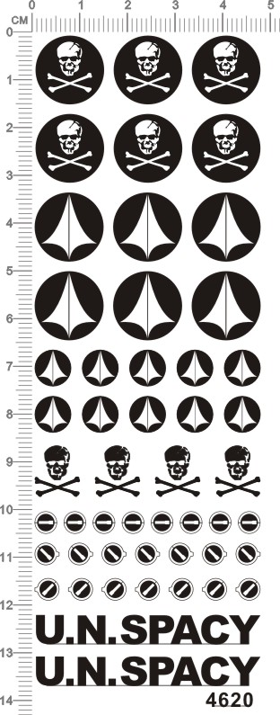 n.spacy 超时空要塞统合军骷噜头咕噜头金属贴 定做