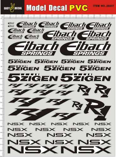 20237-Gp3 eibach springs 5zigen r1 nsx 1:10 1:12 遥控车壳贴1