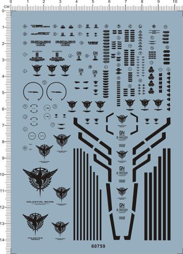 60759-406# MG 七剑 seven sword G 7剑 00 gd水贴22 现货