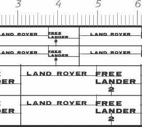 7584A  land rover 路虎金属贴 模型用 现货