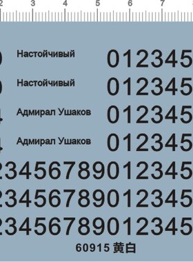 60915-207# 1/700苏联俄罗斯现代级导弹驱逐舰战舰数字编号水贴