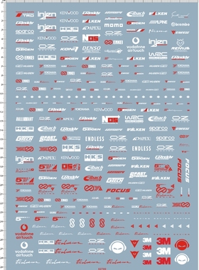 62700-Z0 hkss trd momo bremo enkei wrc endless狼侧门贴水贴纸