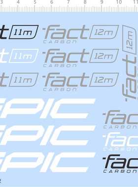 73661整版水贴 汽车模型 FACT 11M CARBON  EPIC