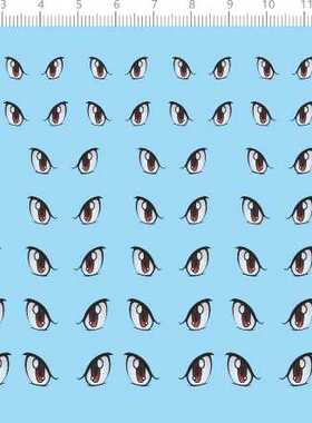 73851手办公仔娃娃 多尺寸眼睛 水贴