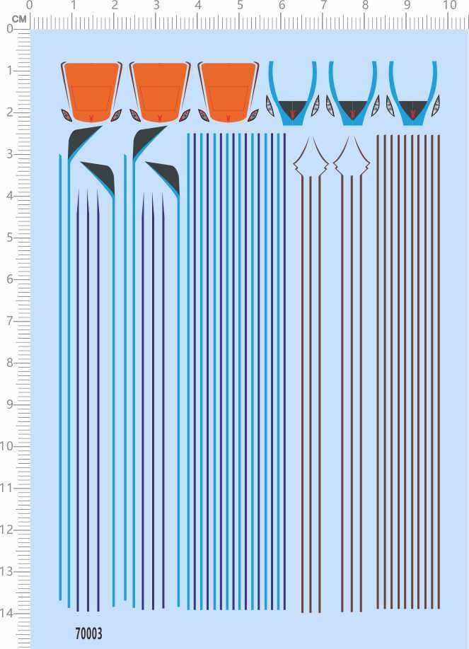 70003整版胶1/160地铁模型动车火车高铁和谐号标签水贴纸定做订做