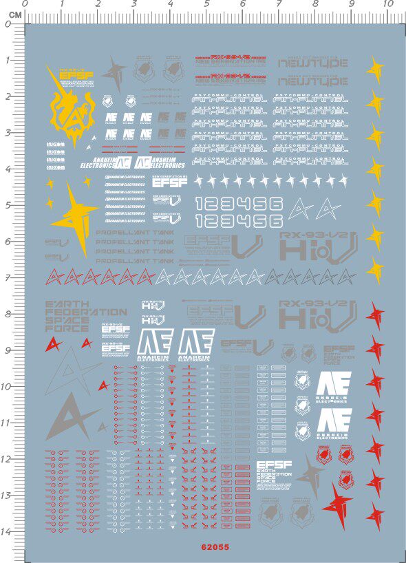 62055-Z117  HG RX-93-V2 hi-nu hi-v hi new 海牛gd水贴2