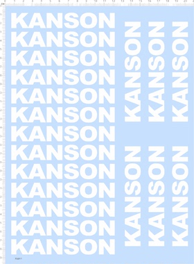 75911整版水贴 115MM KANSON  模型水贴定制打印2310