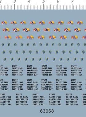 63068-10813 1/700 美国的舰船特殊奖励盾牌船模型水贴现货