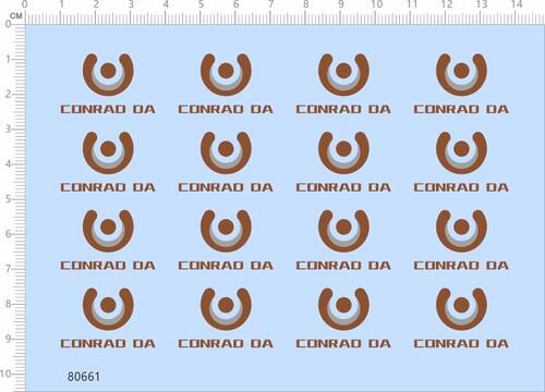 80661整版胶conrad da康瑞达水贴纸娃娃公仔盲盒手办粘土人铭牌A6