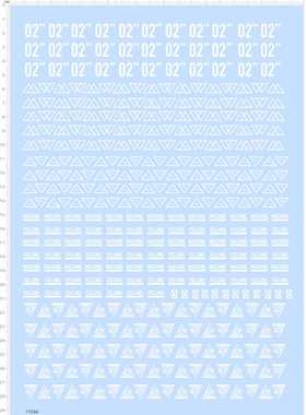 77598整版胶FELLING MACHINE 02脚飞行器机器人模型水贴2402