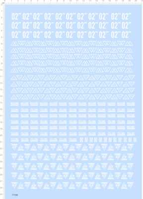 77598整版胶FELLING MACHINE 02脚飞行器机器人模型水贴2402