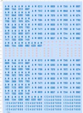 77841整版胶无比例中国香港比例模型车车牌水贴定制打印2402 am