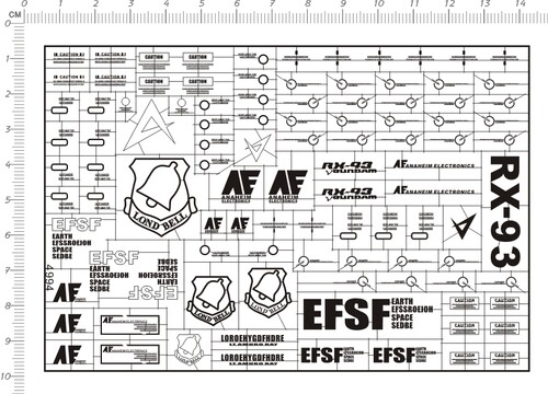 4994-@111 1/35 RX-93 V HEAD MODEL 牛gd头像gd金属贴纸111