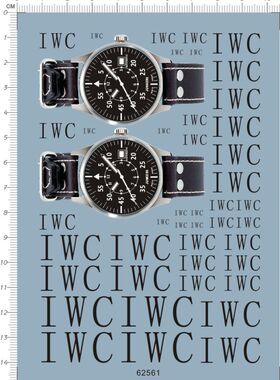 62561适用于iwc JUNKERS 表盘时间比例模型水贴纸定做订做现货