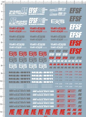 469 mg msa-0011 ex-s exs gundam gd水贴 金属贴2 现货