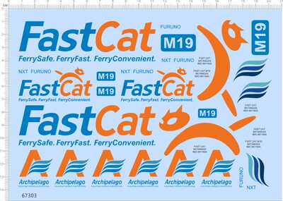 67303适用于1/50 Fast Cat Archipelago ferry safe convenient