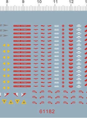 61182-3207 HD RM VP CAUTION 通用警告警示改造改装gd水贴2