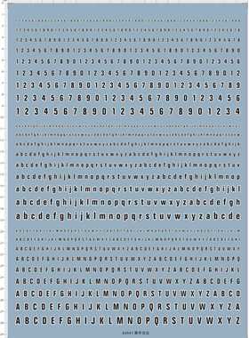 64541 usa ussf 美国美军白边数字英文字母中国飞机字体水贴现货