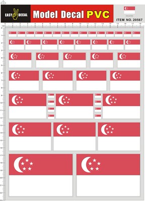 20567-A40915 新加坡 Singapore PVC遥控车壳不干胶贴纸