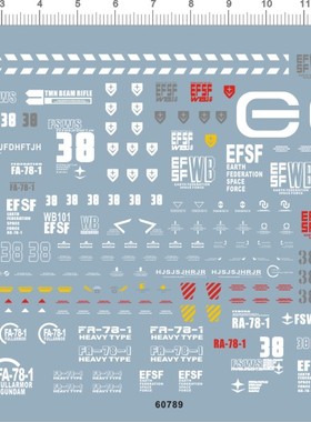 60789-1406 MG FA-78-1 Full Armor Gundam gd 水贴111