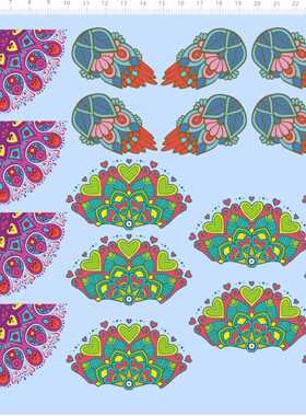 81576整版胶无比例DANIEL 14000花纹水贴纸模型孔雀开屏色彩鲜艳A