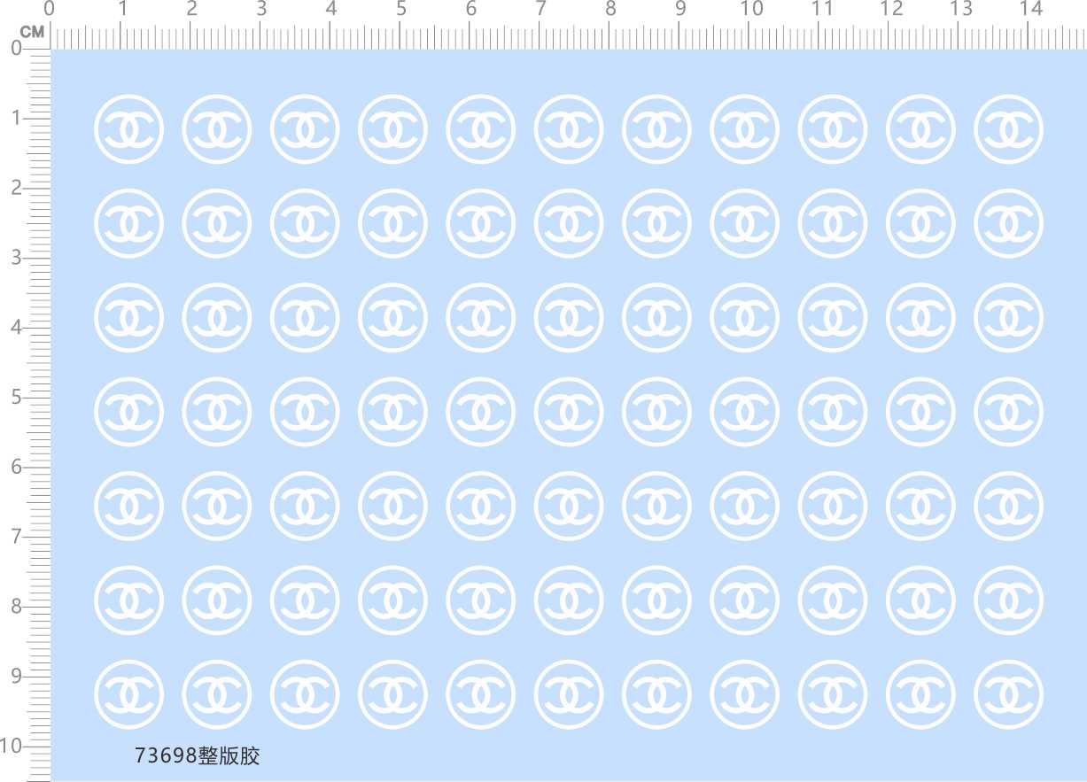 73698整版水贴 奢侈 logo 10mm 盲盒公仔手办娃娃模型水贴bob