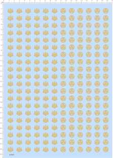 67647整版胶剑鞘桐纹葵纹家徽日本比例模型剪纸水贴纸定做现货