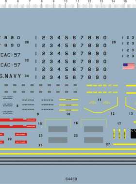 64469 1/144 US Navy LCAC 美国海军陆战队登陸艇水贴1
