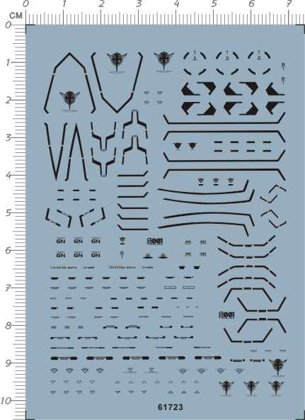 61723-805#  HG GN-001 GUNDAM EXIA 能天使gd水贴2