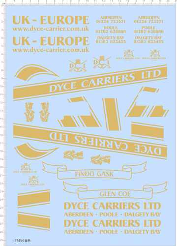 67454整版胶1/8 DYCE CARRIERS LTD攀爬越野车uk-europe glen coe