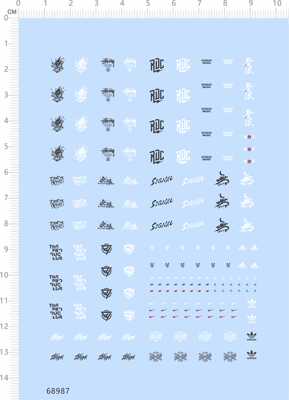 68987整版胶适用于水贴GAME KUMA无线JUSTDOIT SIGNAL DUCEUR