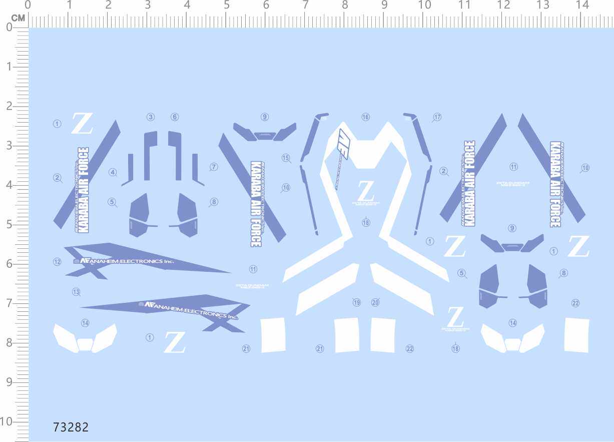 73282整版胶 RG ZETA Z3 KARABA AIR F