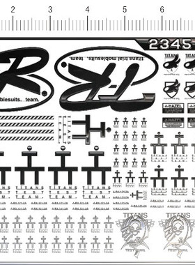 2345-V2 TR-TITANS 金属贴纸 现货
