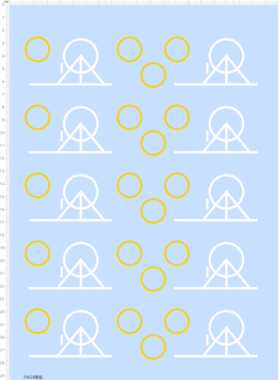 74628整版水贴1/350 075两栖攻击舰甲板贴停机坪船舶模型打印六月