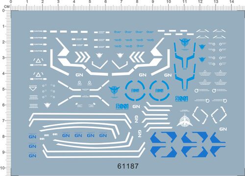 61187 PG exia 能天使艾斯亚 00 天人 gd水贴gundam decal2