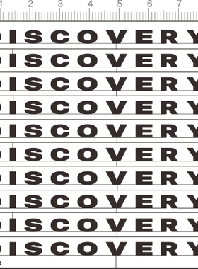 65972 1/10 DISCOVERY 路虎汽车模型蚀刻片工艺背胶 金属贴