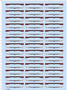 74026模型车水贴 大众高尔夫车灯 车头灯 车尾灯 五月