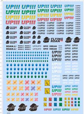 80082整版胶眼睛娃娃UP!!! FLYING ROAN眼珠模型水贴dream创可贴