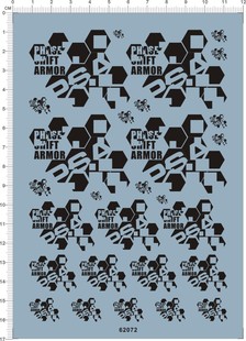 A6802 备gd数码 Strike 嫣红强袭凤装 迷彩gd水贴2 Rouge 62072