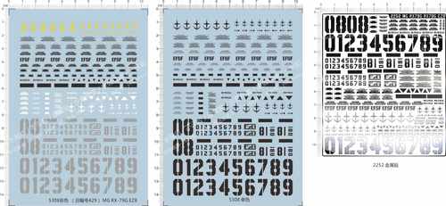 5308 2252 MG RX-79[G] EZ8 EZ-8 gd贴金属贴 少量批量定做订做