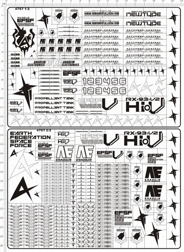 4767   PG RX-93-V2 hi-nu hi-v 1/72 gd金属贴 现货