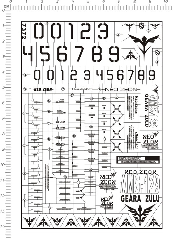 7372-@110 MG AMS-119 Geara Doga 基拉德卡基拉多加gd金属贴现货