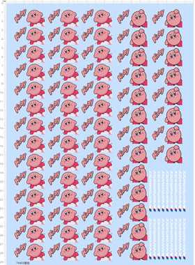 74403整版水贴 星之卡 车钥匙水贴m3m4六月