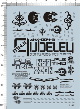 5140-A6219 HG AMX-004-3 QUBELEY 卡碧尼 gd水贴纸111