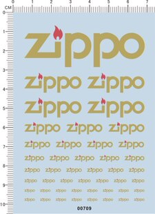 ZIPPO 模型车水贴纸 A3415 00709