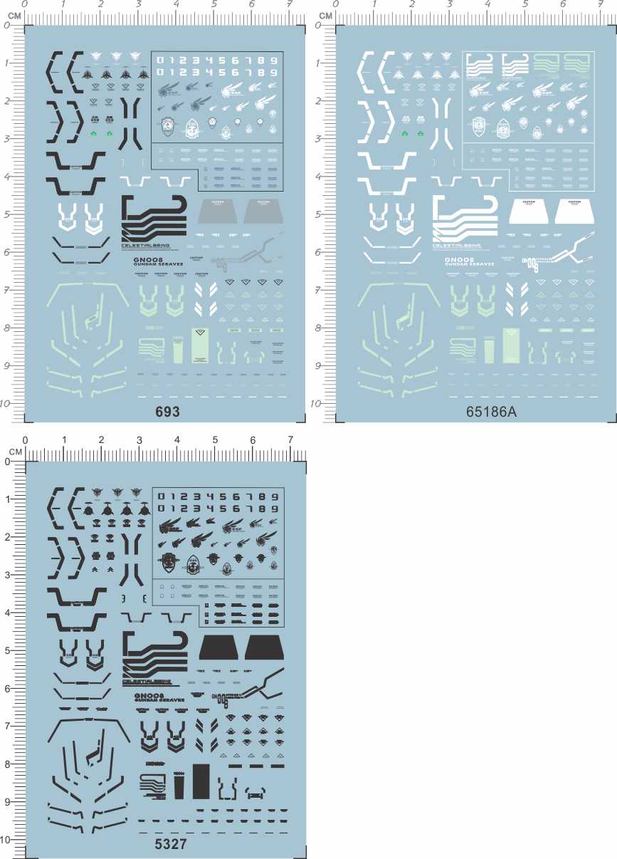 693 65186 5327 HG GN-008 Seravee 炽天使gd水贴纸gundam decal2