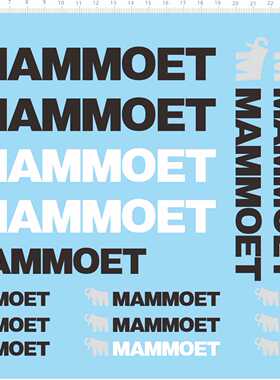 69284整版胶mammoet大象1/25利勃海尔LTM11200起重机吊臂标签水贴