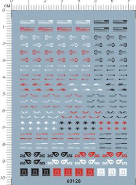 63128-2805 HG CAUTION DANGER 通用警告标志标识危险gd水贴纸2