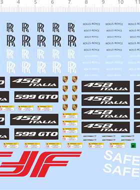 70064 458 italia rolls royce safety car 1/8 1/12 599 GTO